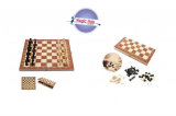 8.50€ για 3-σε-1 σκάκι ταξιδίου 25X25εκατ. με παραλαβή από το Magic Hole στην Αθήνα ή 11.50€ με πανελλαδική αποστολή στο χώρο σας.