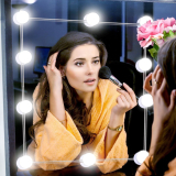 Αυτοκόλλητος Ρυθμιζόμενος Φωτισμός Led Vanity Τύπου Hollywood για Καθρέπτη Τουαλέτας Μακιγιάζ